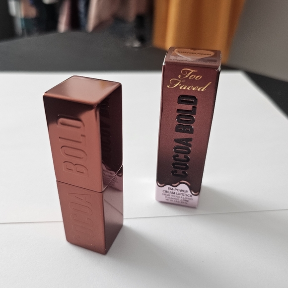 New Too Faced Cocoa Bold Cream Lipstick  Buttercream - Picture 2 of 2